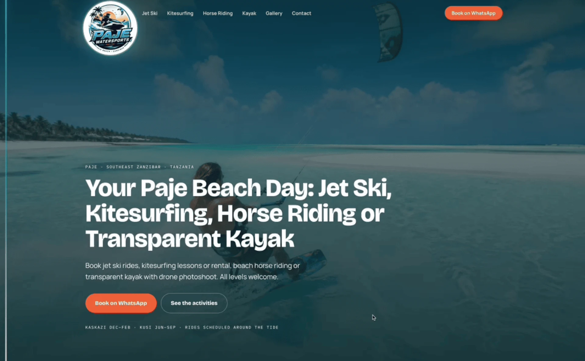 Anteprima Paje Watersports